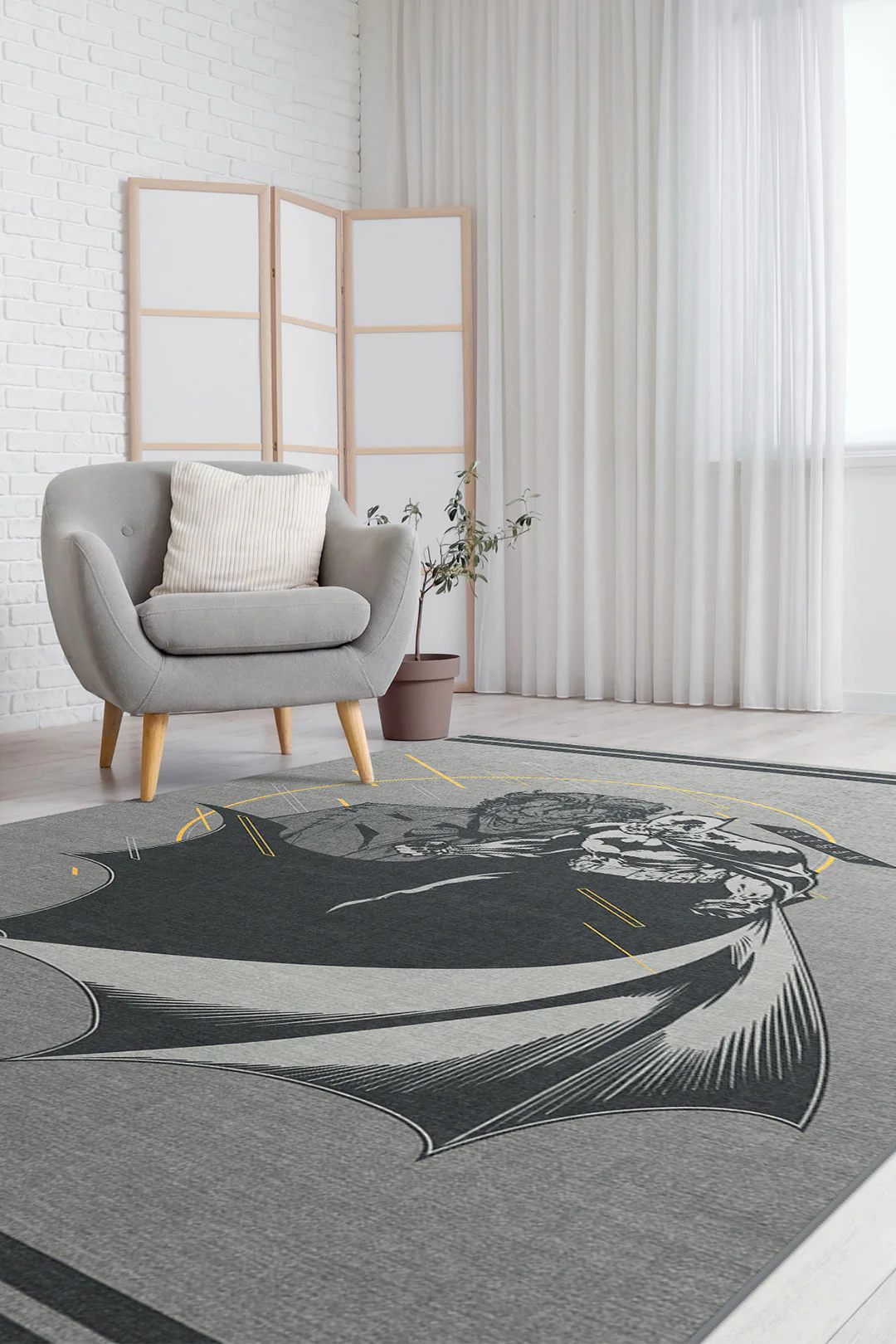 Batman™ Schatten Grau Teppich - Image 4
