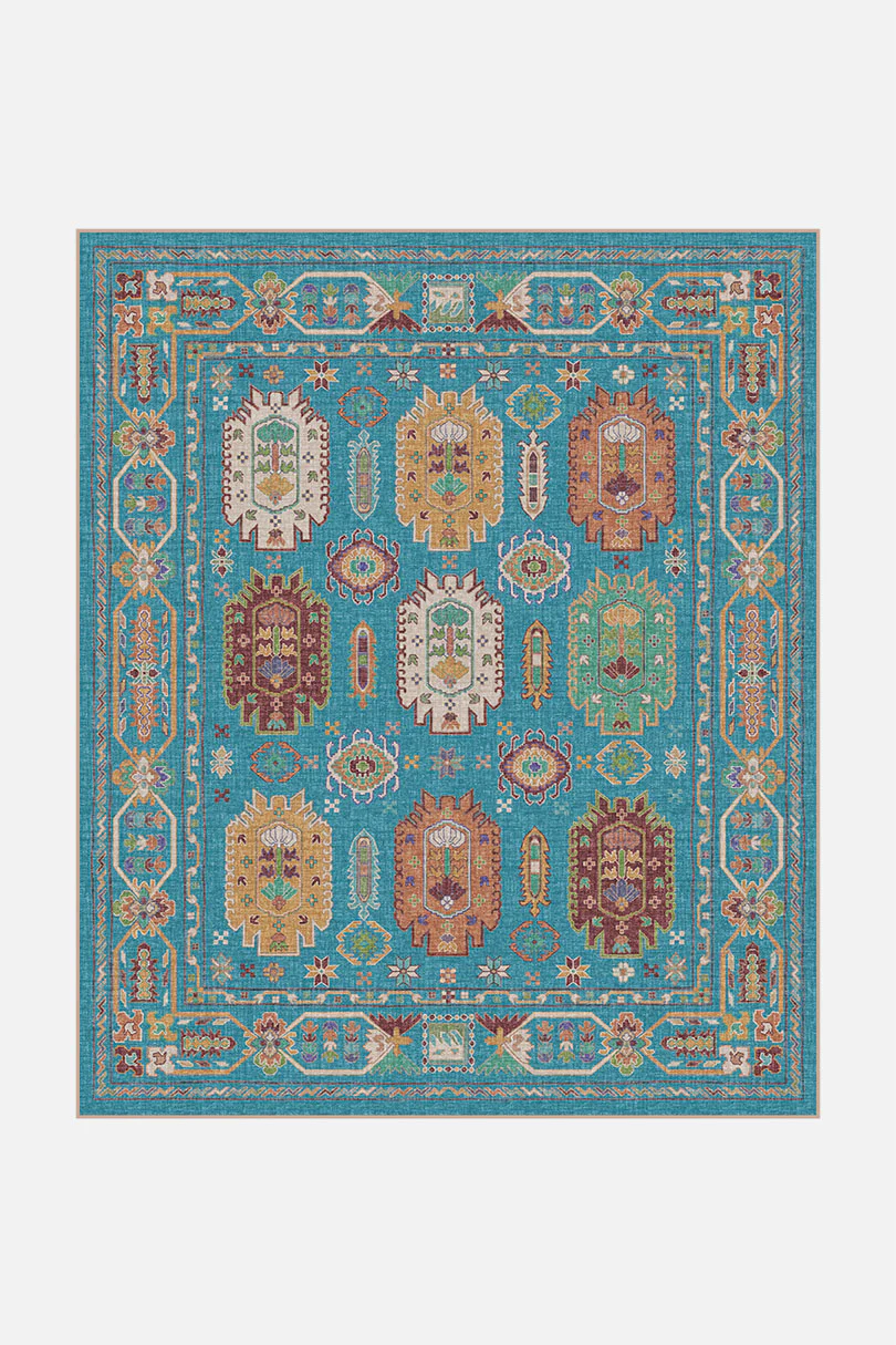 Farah Türkis Teppich - Image 14