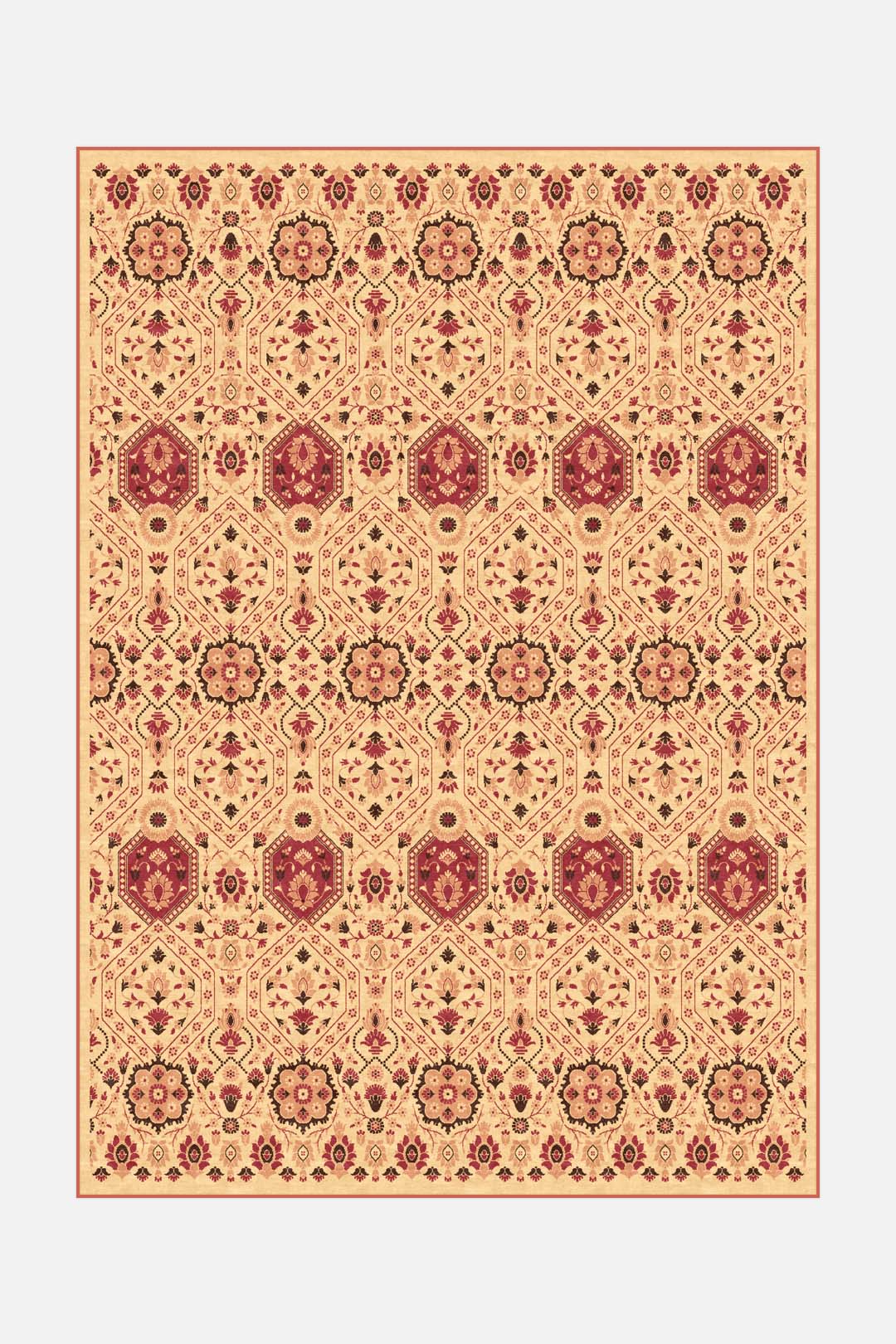 Hangi Orange Teppich