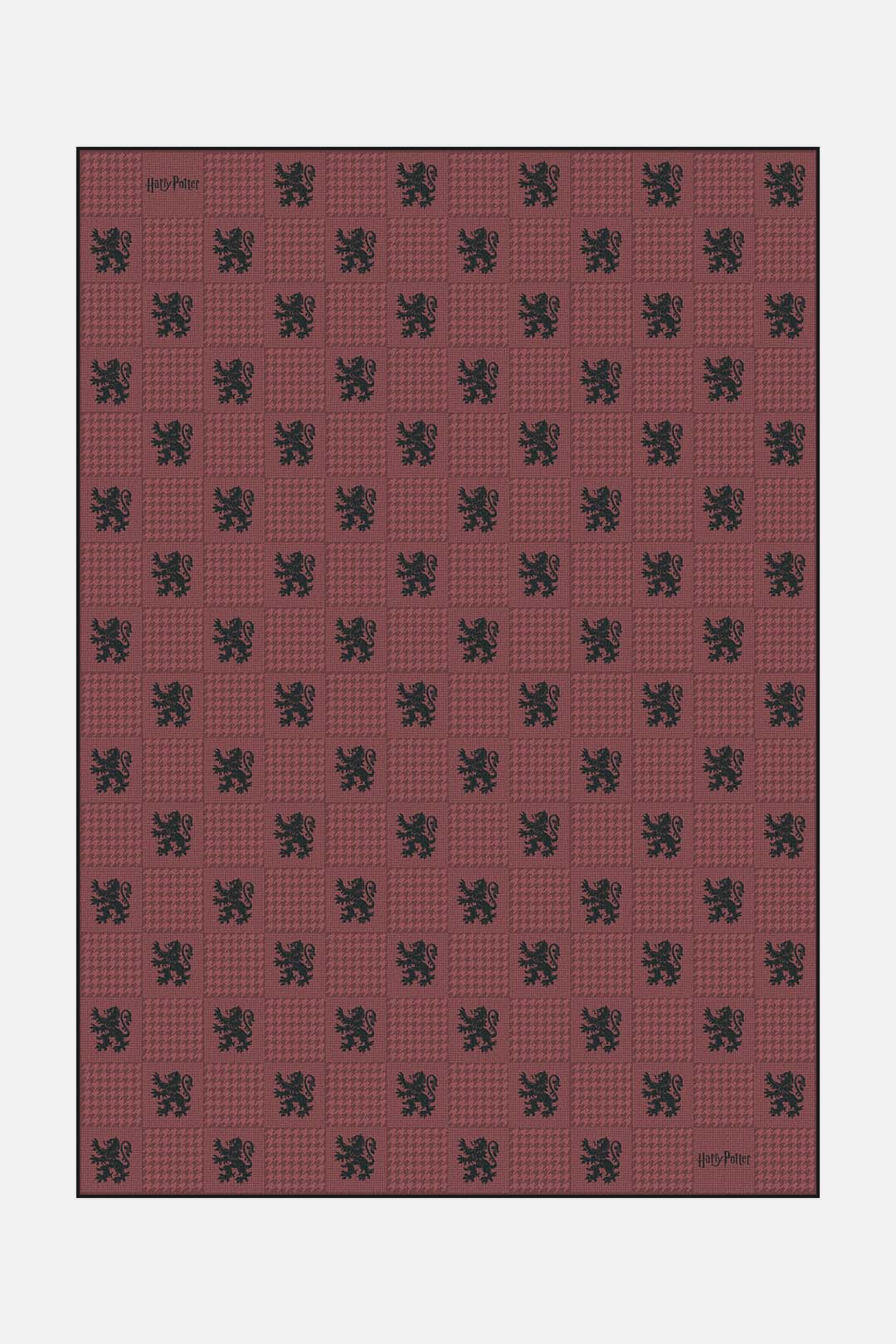 Harry Potter™ Karo Rot Teppich