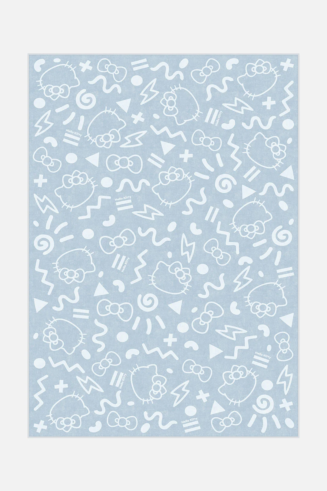 Hello Kitty Comic Rauchblau Teppich