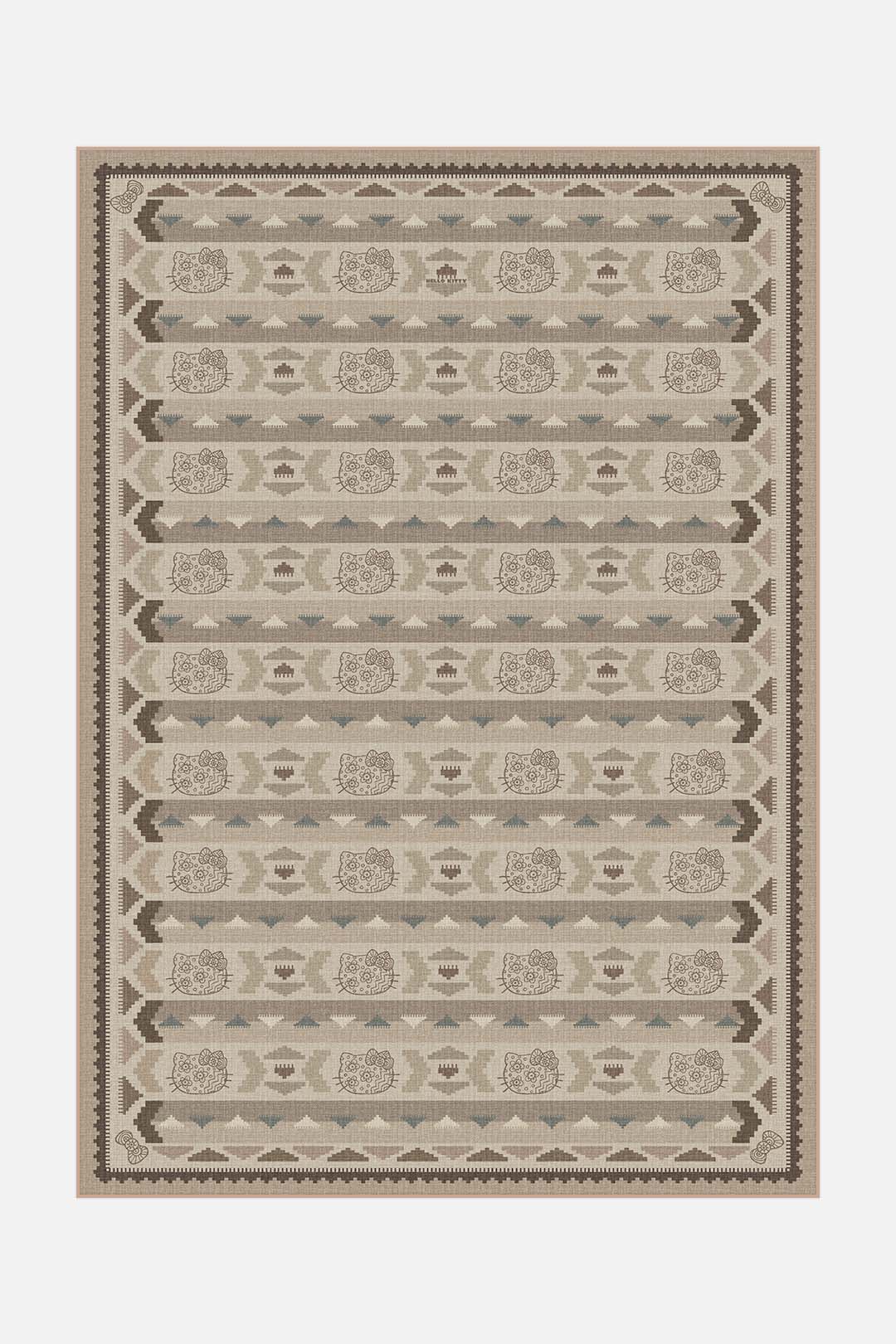 Hello Kitty Kilim Mokka Teppich