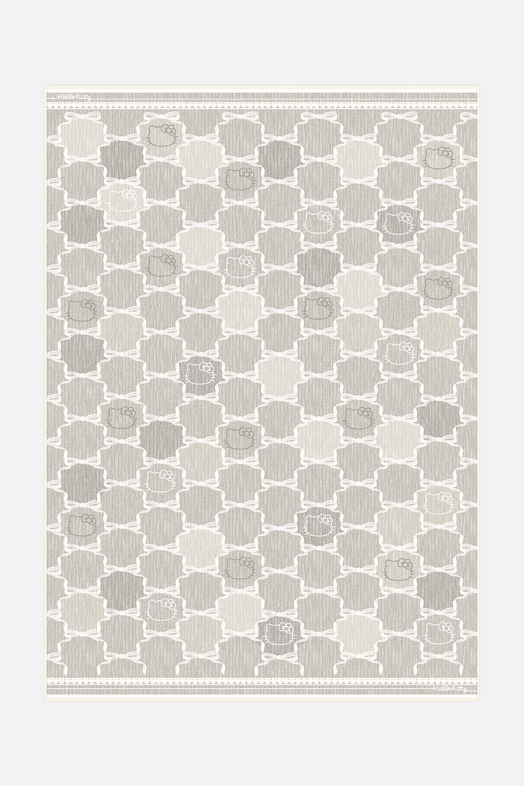 Hello Kitty Trellis Taupe Teppich