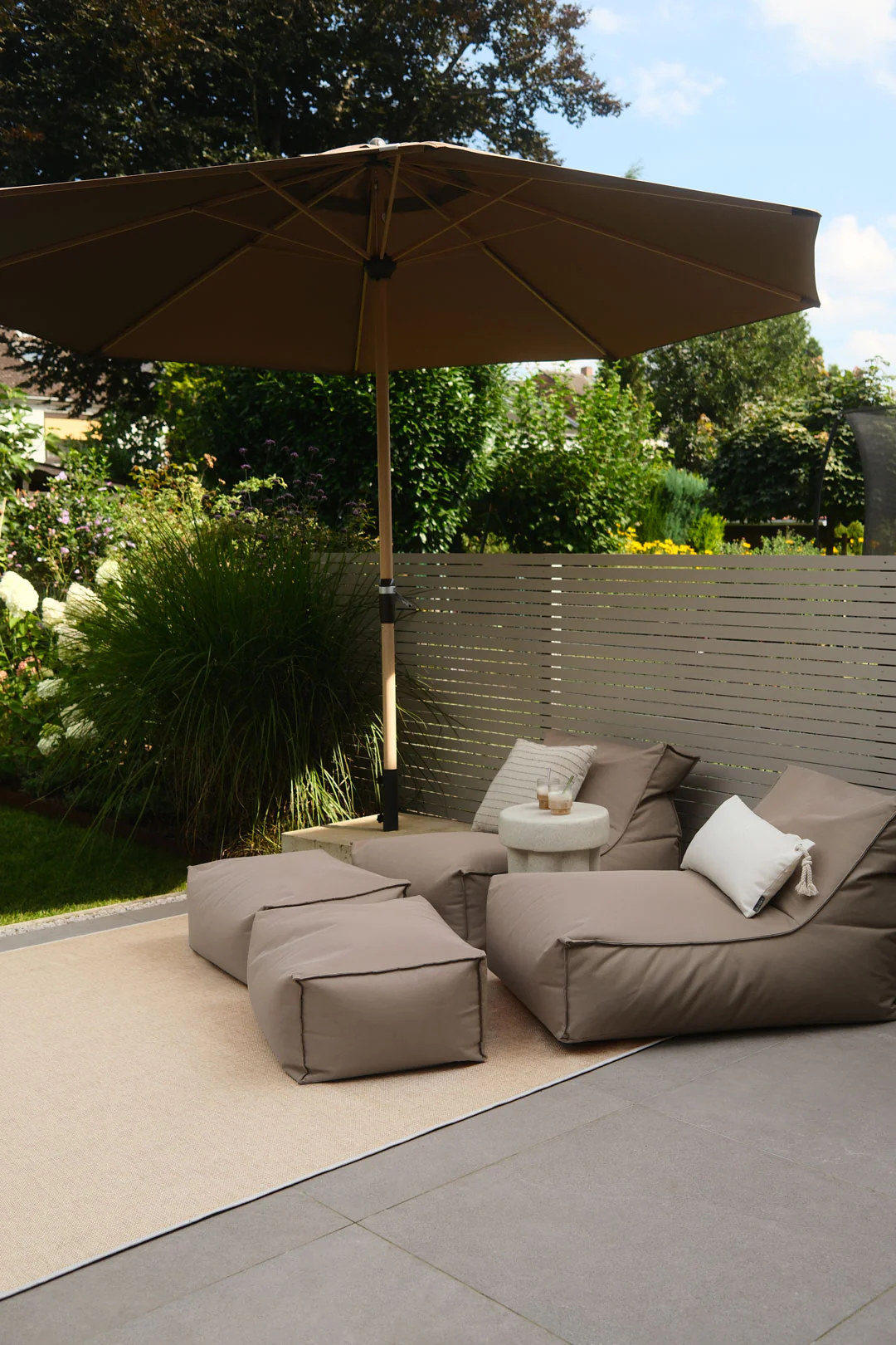 Jute-Haptik Mono Creme Teppich - Image 26