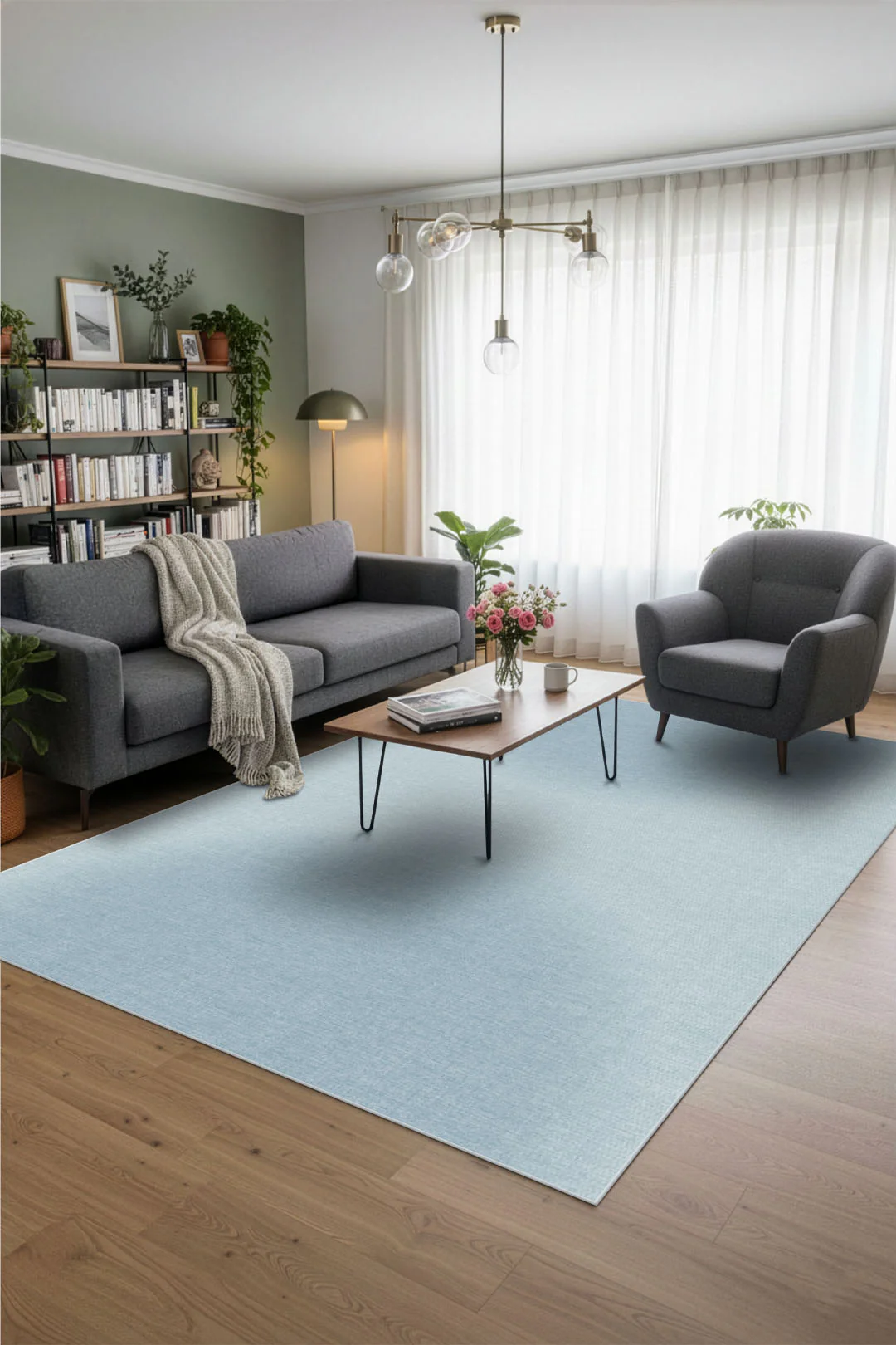 Ombra Himmelblau Teppich - Image 17