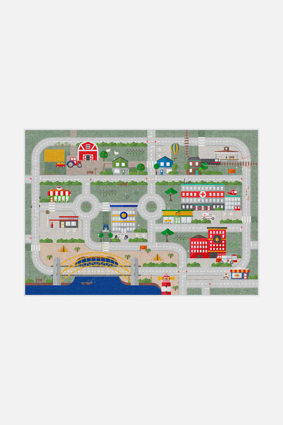 Spielteppich Straßen Bunt - Image 9