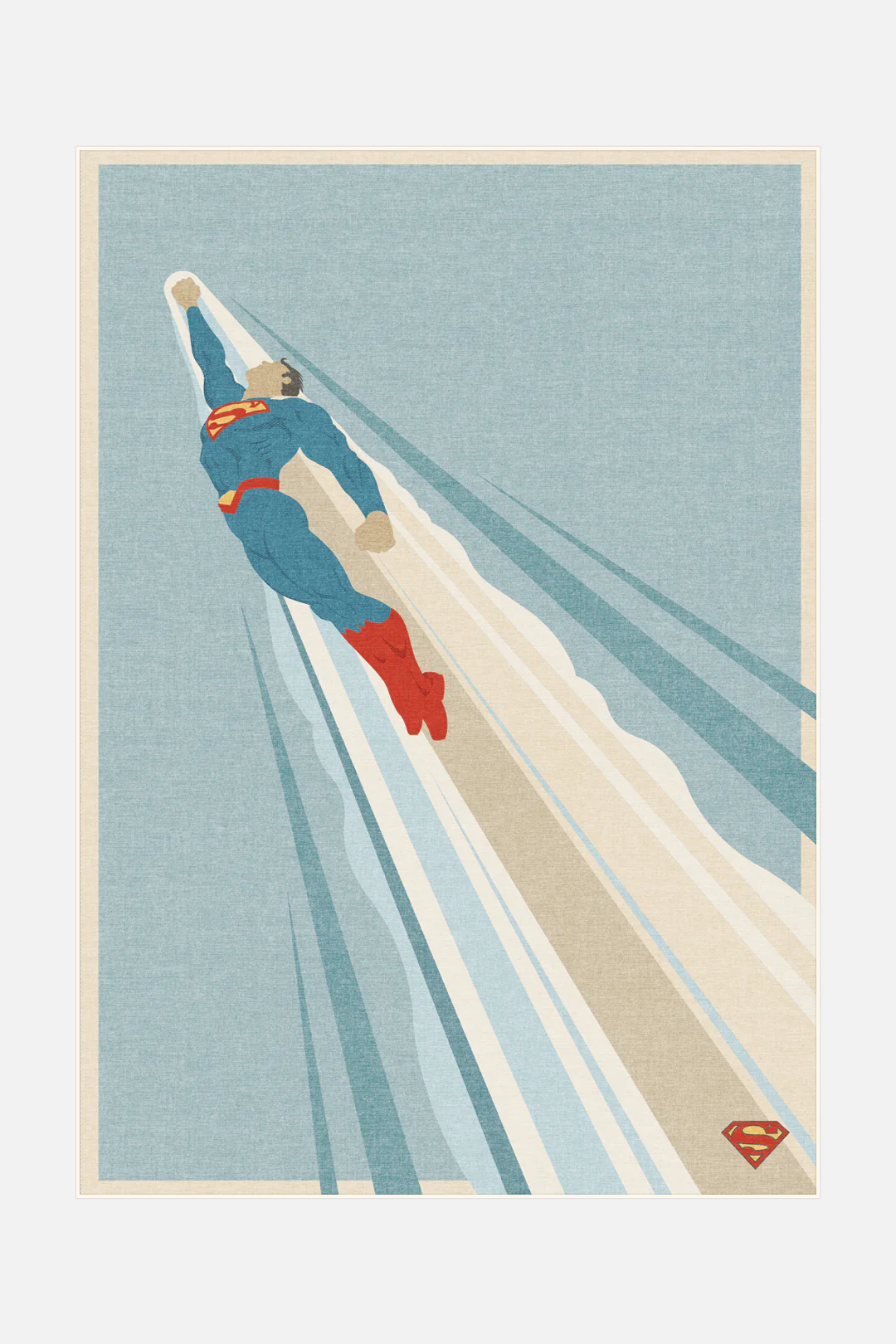 Superman™ Flug Blau Teppich