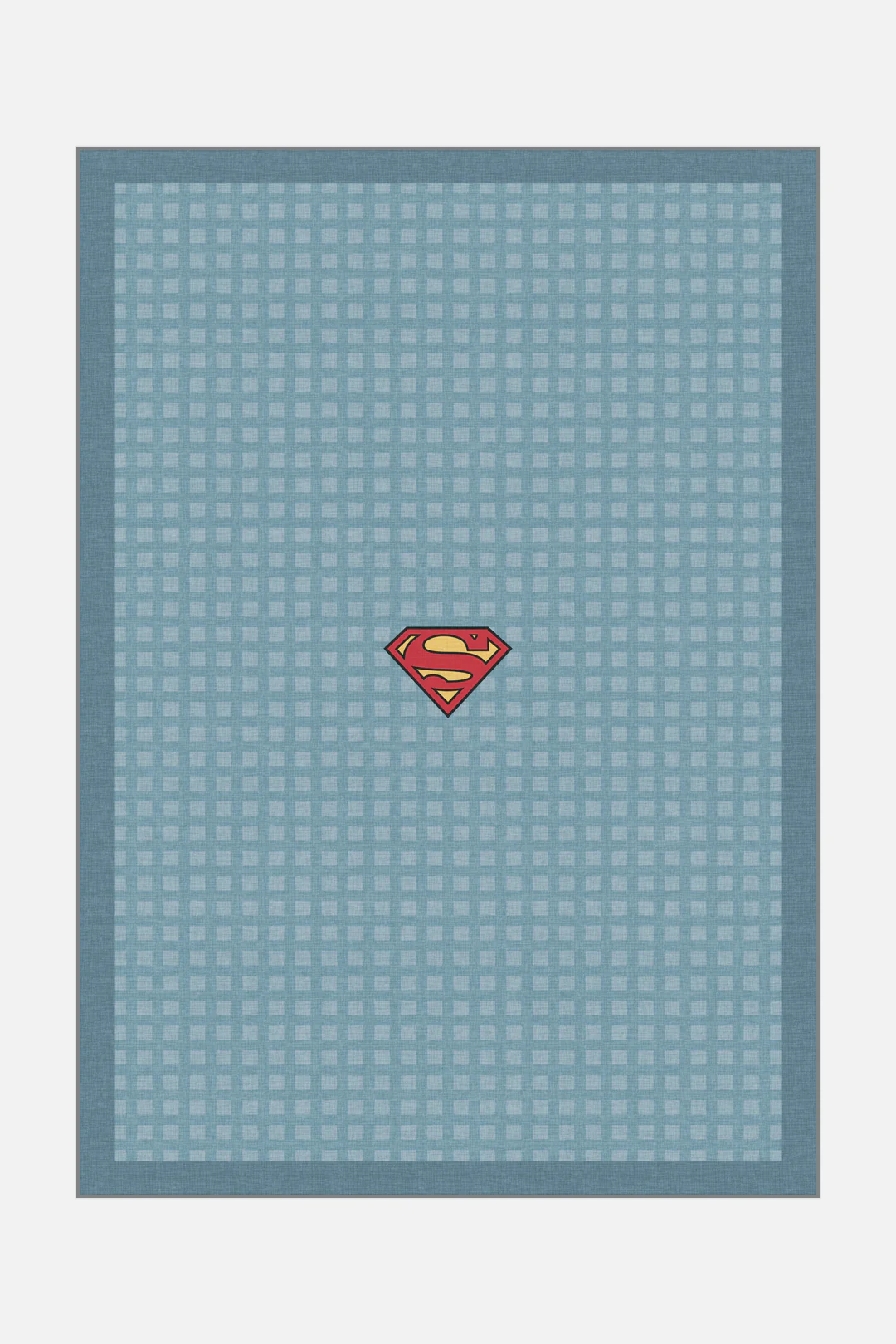 Superman™ Gitter Blau Teppich