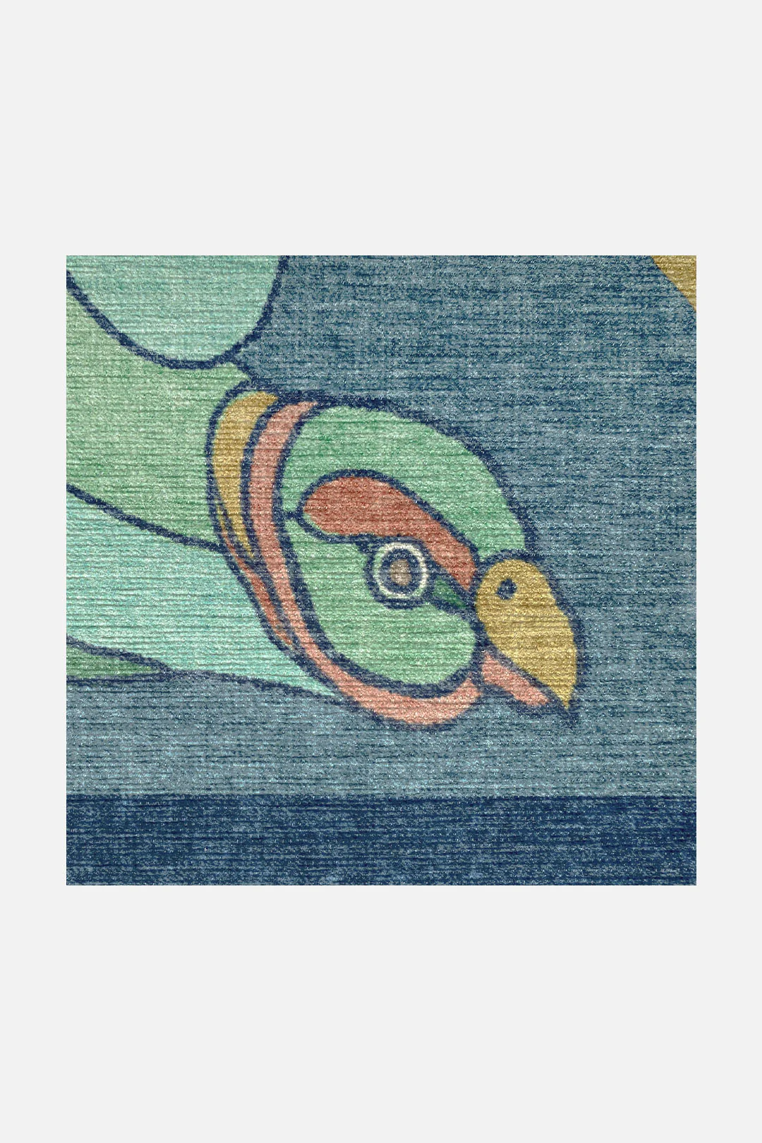 Tropenvögel Blau Teppich - Image 3
