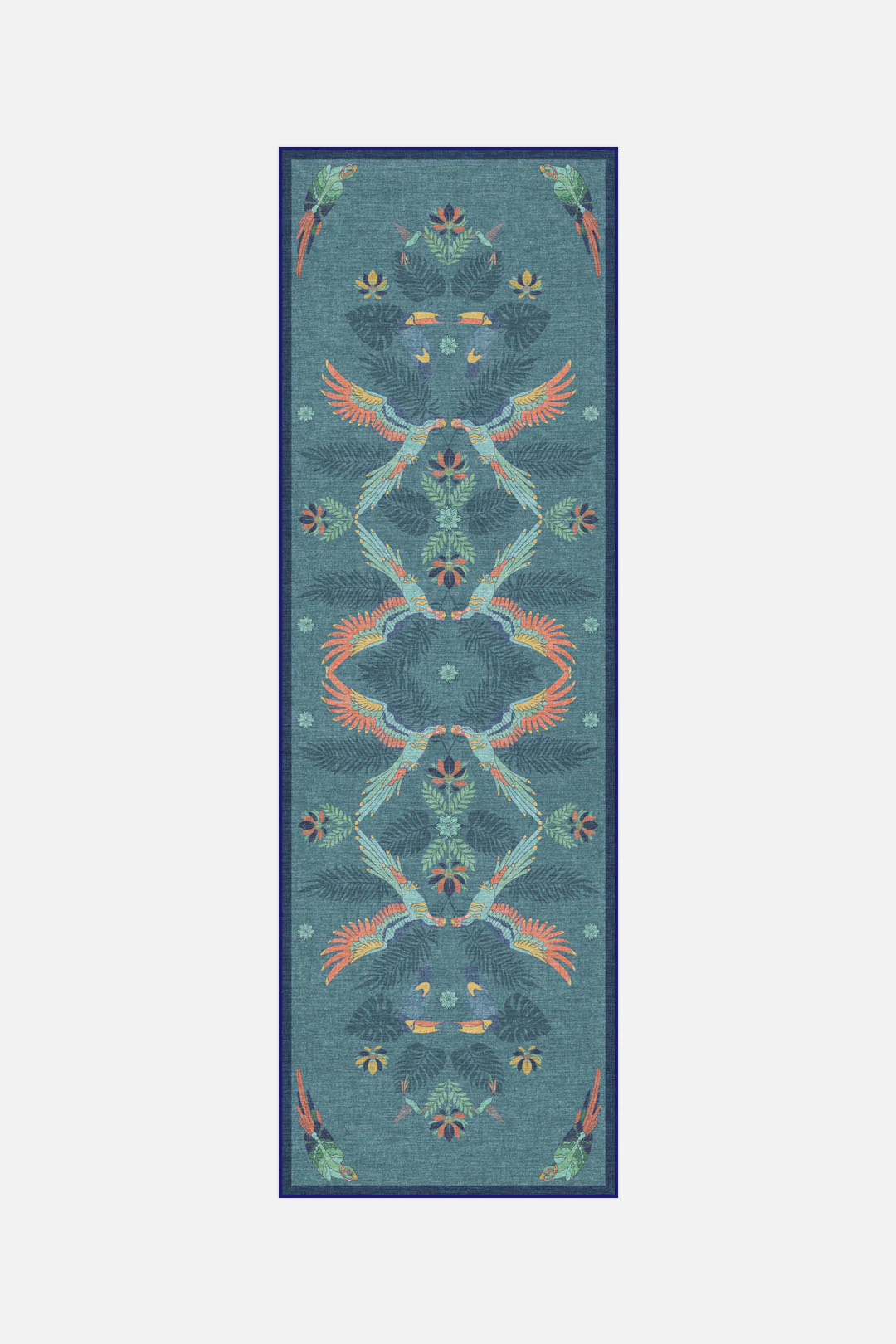 Tropenvögel Blau Teppich - Image 5