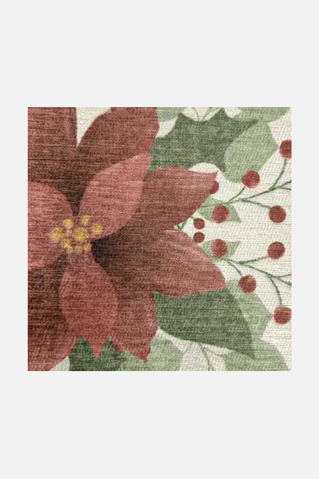Weihnachtsstern Creme Teppich - Image 7